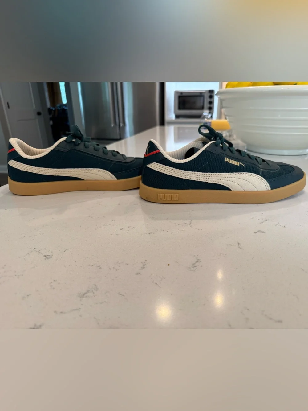 Puma Club II Era Retro Run Men's Dark Green & White Sneakers